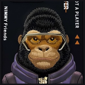 Nimmy Cool&Cute 2.0 Pērtiķa viedtālruņa apvalks iPhone 16 Pro Max - melns