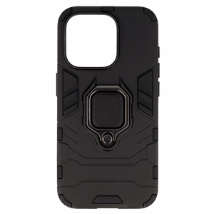 Ring Armor viedtālruņa apvalks iPhone 15 Pro melns