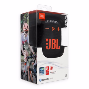 Bezvadu skaļrunis JBL Wind 3 ar stūres turētāju melns un oranžs