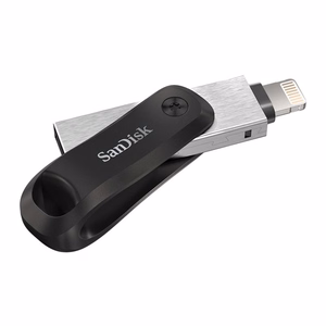 SanDisk 00183588 USB zibatmiņas disks 128 GB USB Type-A / Lightning 3.2 Gen 1 melns, sudrabs