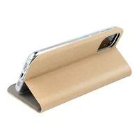 SENSITIVE grāmatas tipa viedtālruņa apvalks XIAOMI Redmi Note 14 4G (GLOBAL - 164,84mm x 78,15mm x 8,16mm) zeltains