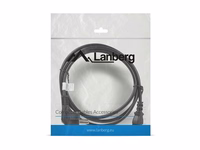Lanberg CA-C13C-11CC-0018-BK power cable melns 1.8 m C13 coupler CEE7/7