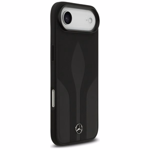 Mercedes Leather The Move Magnētiskais apvalks MagSafe viedtālrunim iPhone 17 Air - melns