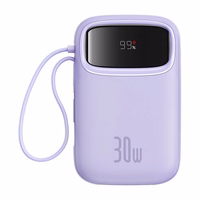 Portatīvais lādētājs Baseus QPow 2 10000mAh 30W 2xUSB-C (violets)