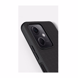 Nillkin teksturēts viedtālruņa apvalks Xiaomi Redmi Note 12 5G / Poco X5 5G pastiprināts neilona pārsegs melns