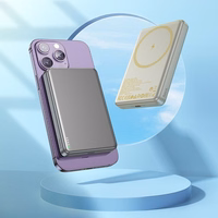 Portatīvais lādētājs saderīgs ar MagSafe Hoco 10000 mAh QC PD 2A 20W Q26A metāla pelēka