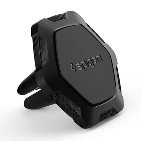 Spigen QS11 Magnētiskais auto gaisa ventilācijas telefona turētājs - melns