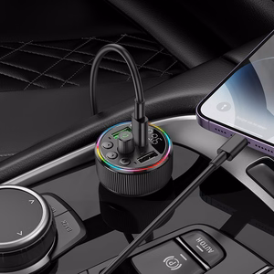 HOCO auto FM raidītājs Bluetooth 2 x USB A + Type-C PD QC3.0 30W E82 melns