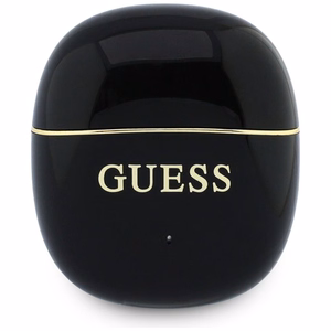 Bezvadu TWS austiņas Guess Glossy Gold Line Classic, melnas