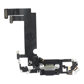 Uzlādes fleksis USB IPHONE 12 mini melns (izvilkts)
