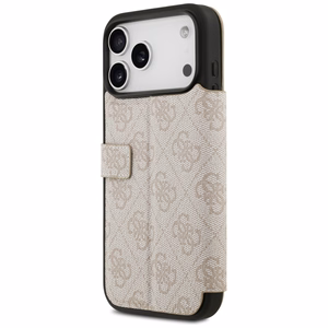 Guess Book 4G Metal Logo Чехол для iPhone 17 Pro Max - розовый
