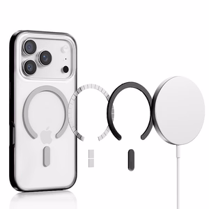 Rock Crystal Armor Sērijas Magnētiskā Apvalks Iphone 17 Pro - melns