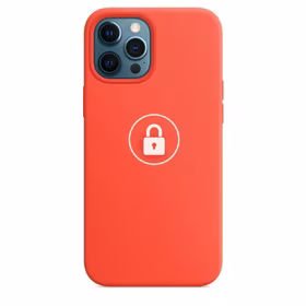 Phone Maciņš "Silicone Maciņš v2" priekš Apple iPhone 12 (12 Pro) / Electric Oranžs / in package