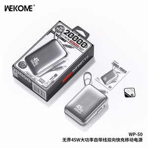 Portatīvais lādētājs WK Design „WP-50“ balts 20000mAh (45W)