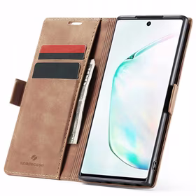 Spacecase maka maciņš Galaxy Note 10 gaiši brūns