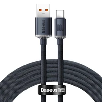 Baseus kabelis (m) Crystal Shine USB - USB-C 2,0 m 100W melns (m)