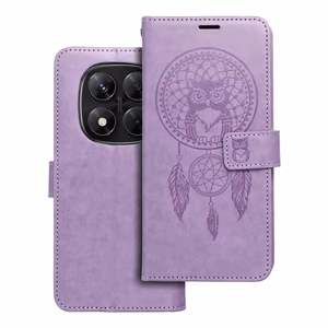 MEZZO grāmatas apvalks XIAOMI Redmi Note 14 PRO 5G / 14 PRO PLUS 5G sapņu ķērājs violeta