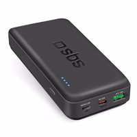 Portatīvais lādētājs SBS TTBB20000PD20K 20000 mAh 20W PD USB-C, USB-A, Micro-USB - melna