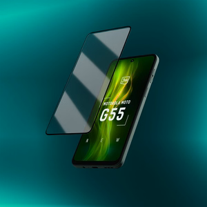 Rūdītais stikls 3mk HardGlass Max Lite Black priekš Motorola Moto G55 5G