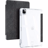 DUX DUCIS planšetdatora maciņš (m) UNID saliekams ar zīmuli uzglabāšanas vietu iPad Pro 11 (2024) melns