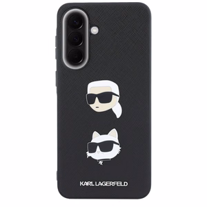 Karl Lagerfeld maciņš ar Karl&Choupette Heads Pins&Logo Samsung Galaxy A57 5G, melns