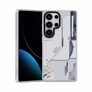 Benks Dynamic magnētiskais Mecha viedtālruņa apvalks (D045) Samsung Galaxy S25 Ultra, balts