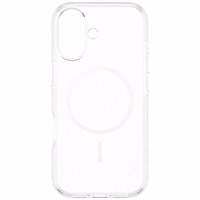 CARE by PanzerGlass Flagship Urban Explorer viedtālruņa apvalks ar baltu magnētisko MagSafe, paredzēts iPhone 17 – caurspīdīgs ar spīdumiem