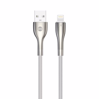 Forever Sleek kabelis USB - Lightning 1,0 m 2.4A balts
