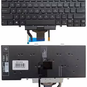 Keyboard DELL Latitude 5400, 5401, 5410, 5411, with backlight and trackpoint, US