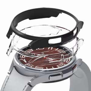 Ringke Slim 2 daļu viedtālruņa apvalks Samsung Galaxy Watch 6 Classic 43mm - melns un caurspīdīgs