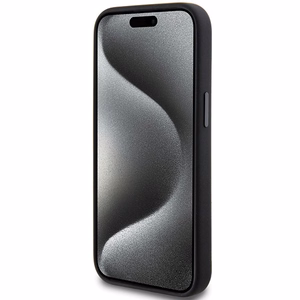 AMG silikona lielo rombu raksta magnētiskais viedtālruņa apvalks iPhone 15 Plus / 14 Plus - melns