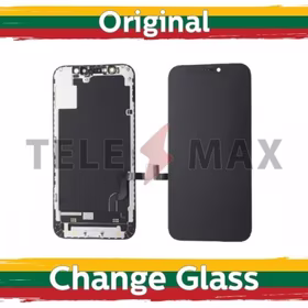 LCD Displejs Compatible iPhone 12 Mini Melns (Renewed: Telemax)