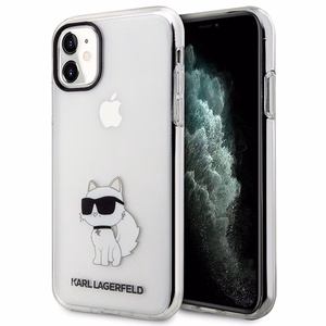 Karl Lagerfeld Ikonik Choupette чехол для iPhone 11 / Xr - прозрачный