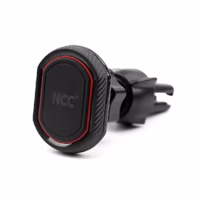 Universal car phone holder NCC (CH11) priekš using on ventilation grille, magnetic fixing, melns