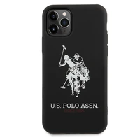 US Polo USHCN65SLHRBK iPhone 11 Pro Max melns Silicone Collection