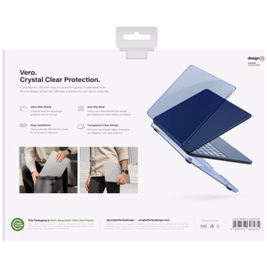 Uniq Vero Case for MacBook Neo - Semi-Transparent Navy Blue