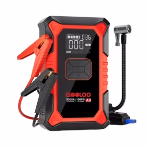 GOOLOO A3 2-in-1 auto starteris ar kompresoru