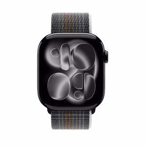Crong Nylon Apple Watch sporta siksniņa, 44/45/46/49 mm, Midnight Run
