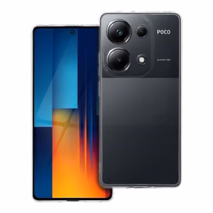 Caurspīdīgs viedtālruņa apvalks 2 mm XIAOMI POCO M6 PRO (kameras aizsardzība) caurspīdīgs