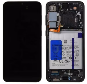 LCD ekrāns Samsung S916 S23+ 5G ar skārienjūtīgu ekrānu un rāmi Phantom Black oriģināls (lietots Grade B)