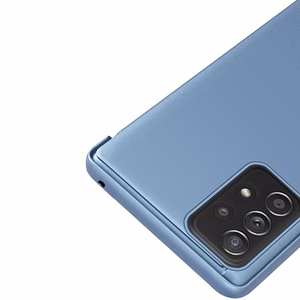 Clear View viedtālruņa apvalks atverams apvalks Samsung Galaxy A73 zila