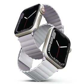 Uniq Revix siksniņa Apple Watch 1/2/3/4/5/6/7/8/SE/SE2/Ultra 42/44/45/49mm - ceriņu-balts