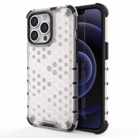 Honeycomb Case bruņu vāks ar TPU buferi iPhone 13 Pro caurspīdīgs