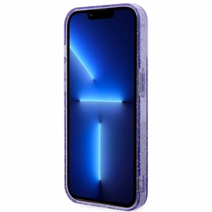 Guess GUHMP14LHCMCGU iPhone 14 Pro 6.1" violets/violets cietais apvalks Spīdumi Zelts MagSafe