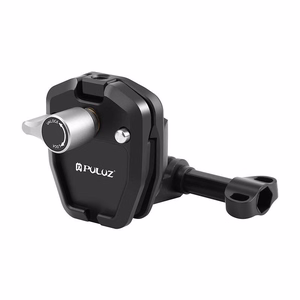 PULUZ stiprinājums motocikla vējstiklam sporta kamerām (DJI Osmo Action 4, GoPro Hero 12, Insta360 Ace Pro / X4)(melns)