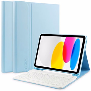 Tech-Protect SC Pen + Keyboard Case with Keyboard for iPad 10.9" 2022 - Light Blue