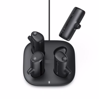 4 Veger W007CK 5000mAh portatīvo lādētāju komplekts (2x Lightning + 2x USB-C) ar uzlādes staciju - melna