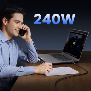 Orico USB4 Thunderbolt5 kabelis 80Gbps 240W no USB-C uz USB-C 1,5 m - melns