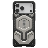 UAG Urban Armor Gear viedtālruņa apvalks MONARCH PRO ar MagSafe saderīgs IPHONE 17 Pro Max titāna krāsā
