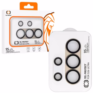 Rūdīts stikls Tel Protect 95% AR+AF Full Metal Camera Protector uz kameras priekš Samsung Galaxy S26 Ultra zelta (kameras sala)